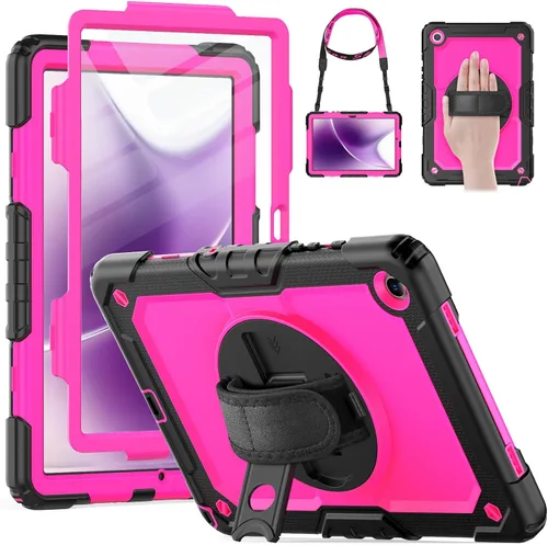 Vista 27 de HXCASEAC Funda para Samsung Galaxy Tab A9/A11 de 8.7 pulgadas, protector con protector de pantalla/correa de mano/soporte para bolígrafo, a prueba