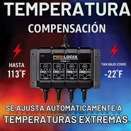 Vista 4 de Clore Automotive PL4020 SOLAR Pro-Logix Estación de mantenimiento de batería, 4 tableros, Battery Maintainence Station