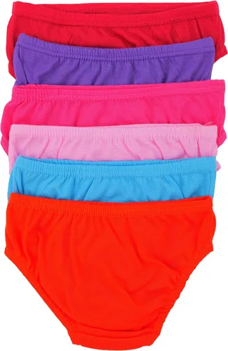 Vista 5 de ToBeInStyle Paquete de 6 bragas de bikini de algodón clásicas coloridas y cómodas
