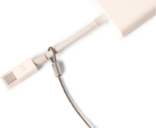 Vista 3 de Correas de cable de 14" (paquete de 100) - Resistentes, ajustables, premontadas, resistentes a manipulaciones - Adaptadores seguros para pantalla