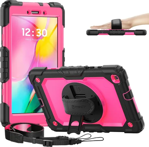 Vista 10 de Timecity Funda para Samsung Galaxy Tab A 8.0 2019 SM-T290/T295/T297 Negro+Negro