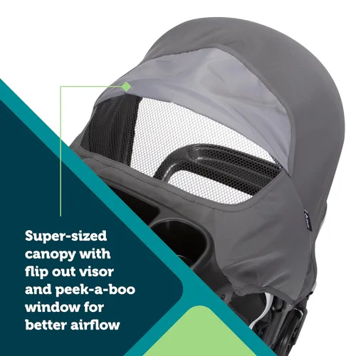 Vista 2 de Safety 1st Sistema de viaje Smooth Ride con cochecito y asiento de auto para bebés OnBoard FLX, combinación de recién nacido a niño pequeño, fácil
