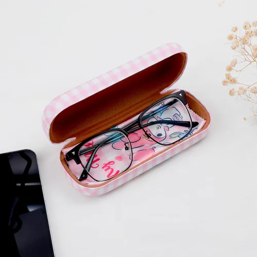 Vista 2 de G-Ahora Kitty - Estuche rígido para lentes de sol, organizador con paño de limpieza