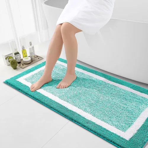 Vista 65 de OLANLY Alfombras de baño 24x16, tapetes de baño extra suaves y absorbentes de microfibra, antideslizantes, lavables a máquina, secan rápido