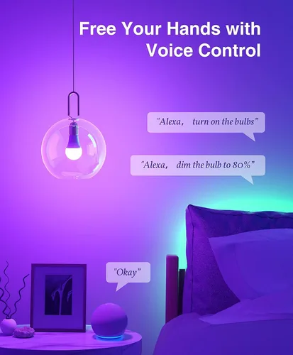 Vista 11 de Beantech - Bombilla inteligente, bombillas WiFi, bombilla que cambia de color, bombillas inteligentes funcionan con Alexa y Google Assistant