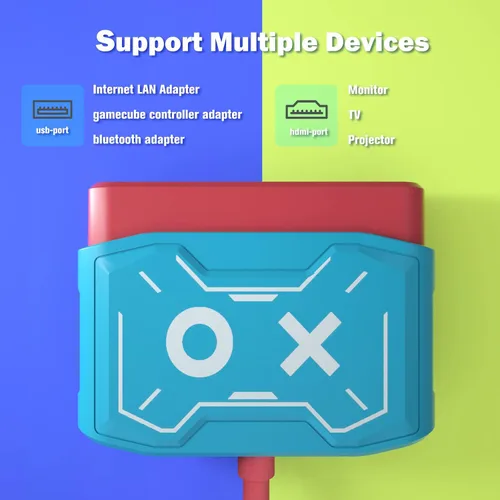 Vista 5 de Estación de acoplamiento para Nintendo Switch, reemplazo de muelle de interruptor portátil para Nintendo Switch Dock Switch Adaptador HDMI USB 3.0