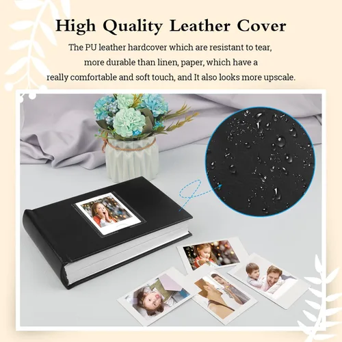Vista 6 de Veicevol Álbum de fotos con espacio de escritura para cámara instantánea Fujifilm Instax Mini 12 11 9 40 90 8 7 Evo Liplay - Álbum de fotos de 64