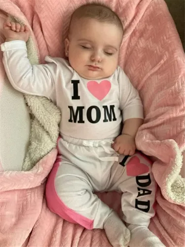 Vista 7 de Conjunto de ropa para bebé recién nacido, conjunto de ropa de manga larga, traje de ocio