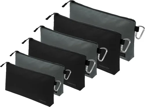 Vista 13 de COREFLEX Bolsa de herramientas premium con cremallera, bolsa de herramientas pequeña, bolsa de almacenamiento multiusos, bolsa de herramientas
