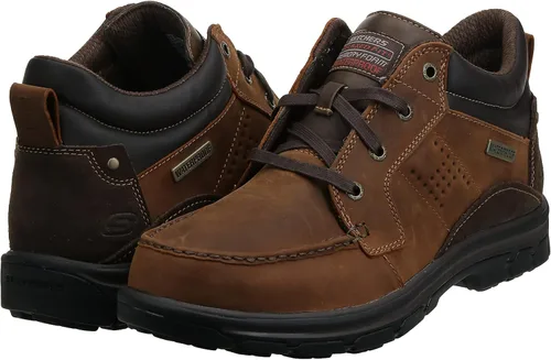 Vista 7 de Skechers botas Chukka de piel para hombre