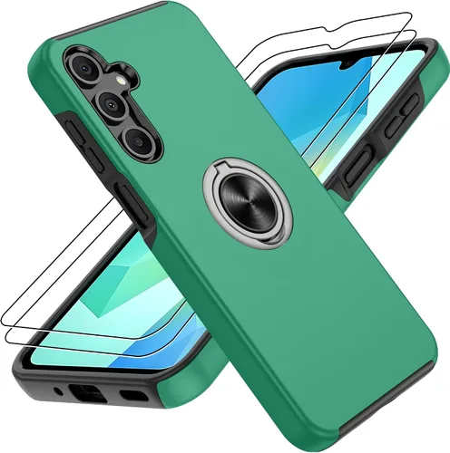 Vista 31 de Gritup Funda para Pixel 6A con protector de pantalla HD, soporte de anillo magnético 360 para Google Pixel 6A, color negro