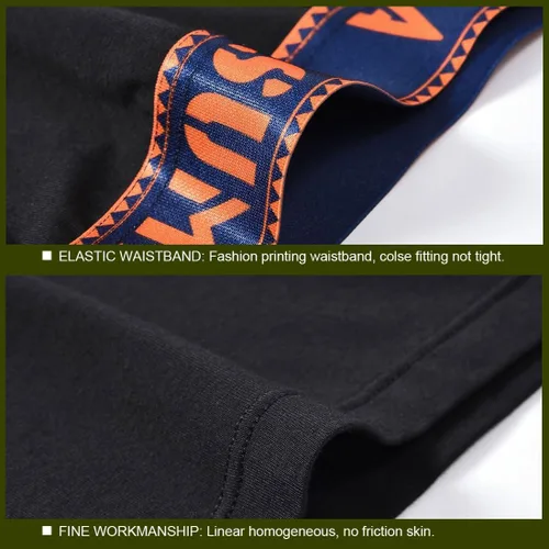 Vista 3 de Calzoncillos bóxer de viscosa de bambú que absorben la humedad para hombre, talla M, L, XL, 2XL, 3XL
