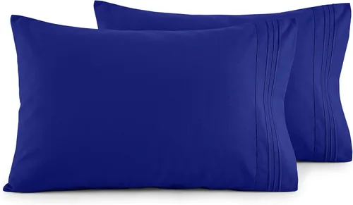 Vista 25 de Elegant Comfort Juego de fundas de almohada ultrasuaves de lujo de 2 piezas - Microfibra premium de calidad hotelera 1500, doble cepillado