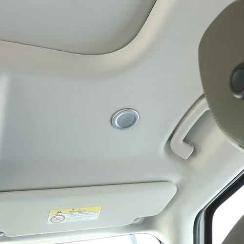 Vista 4 de Cubierta de micrófono de techo de coche ABS para Land Rover Defender 110 2020, accesorios para automóviles (plata)
