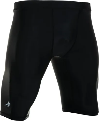 Vista 17 de CompressionZ Men Compression Shorts for Running, Workout Baselayer Spandex Negro 8" poliéster Pro con bolsillos