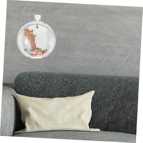 Vista 3 de Cuenco de peces de pared para colgar en la pared, cuencos de peces para centros de mesa, maceta hidropónica colgante, tanque de peces de pared