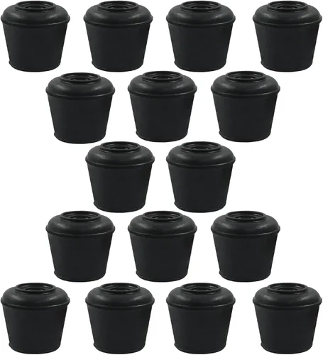 Vista 19 de BokWin Tapas para patas de silla, 16 unidades, 1/2 pulgada, color negro