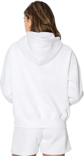 Vista 47 de Cali1850 Cloud Nine - Sudadera con capucha de forro polar para mujer, ajuste relajado, capucha de doble capa, puños y dobladillo acanalados