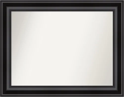 Vista 575 de Amanti Art Espejo personalizado, espejo de baño negro puente, espejo de pared o espejo de tocador de baño sobre el fregadero (26 x 26 pulgadas)