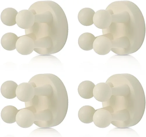 Vista 9 de 4 soportes de silicona para cepillos de dientes, gancho multifunción, impermeable, autoadhesivo, para cepillo de dientes, soporte para enchufe