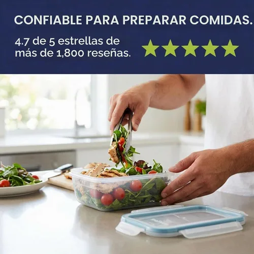 Vista 7 de Snapware Plastic Total Solutions (5 unidades, 3 tazas) Contenedores de almacenamiento de alimentos
