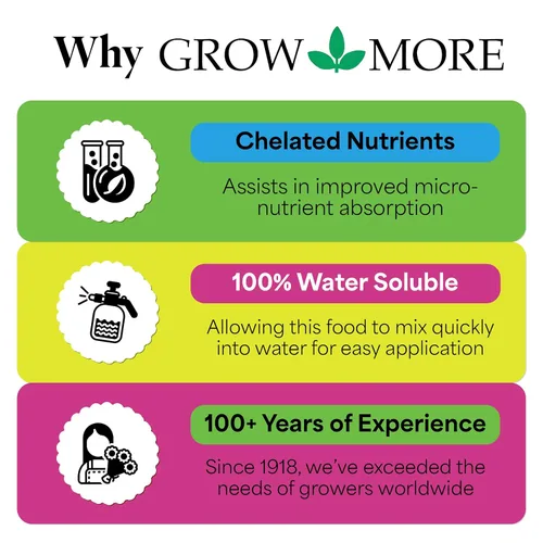 Vista 5 de Grow More Mezcla de cultivo de cítricos (1.7-0-0) – 20 onzas de fertilizante cítrico orgánico para árboles en maceta con micronutriente quelado