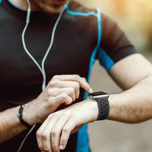 Vista 4 de Lerobo - Bandas deportivas compatibles con Apple Watch Band de 40 mm, 41 mm, 38 mm y 42 mm para Series 11, 10 para mujeres y hombres, suaves bandas