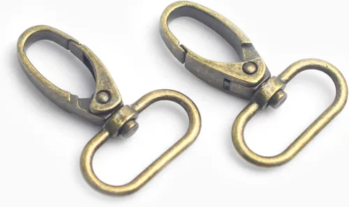 Vista 17 de Ganchos giratorios de metal con anillos en D y hebillas deslizantes para bolso arcoíris Tri-Glides..