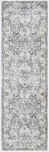Vista 96 de SAFAVIEH - Colección Isabella, alfombra decorativa - 2'2" x 5', azul y crema, diseño oriental, no desprende pelusa y fácil cuidado, ideal para áreas