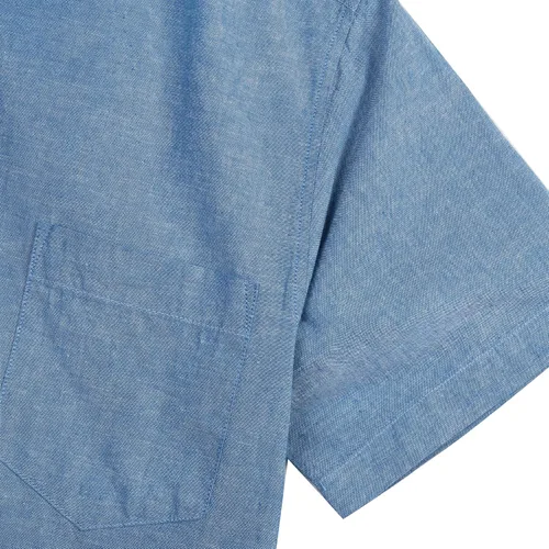 Vista 5 de COEVALS CLUB Mens Linen Beach Summer Casual Button Down Shirt Short Sleeve Shirts
