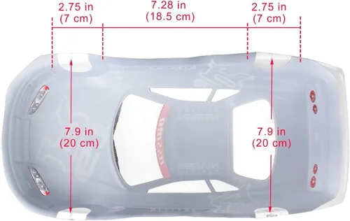 Vista 3 de Manrock 1/10 Escala RC Pintado Drift Racing Touring Onroad Carrocería Coche Shell GTR Negro