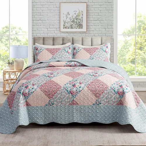 Vista 35 de Travan Juegos de Edredón de 2 Piezas Twin con Sham, Ropa de Cama de Gran Tamaño, Colcha Reversible, Juego de Cubrecama Suave, Tamaño Twin