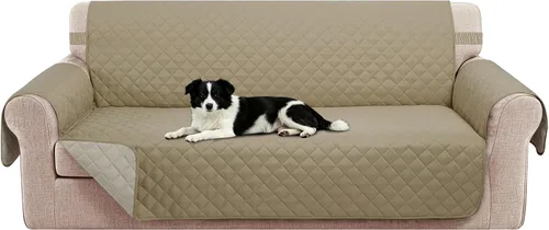 Vista 66 de Fundas para Silla Reclinable Reversibles Funda de Sofá para Mascotas Protector de Muebles Lazy Boy (Silla 23'', Beige/Beige)