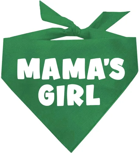 Vista 13 de Mama's Girl - Bandana para perro 100% algodón para mamá Día de San Valentín Sesión de fotos Negro, XS (949)
