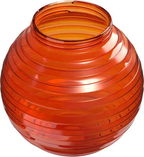 Vista 2 de KASTLITE Cubierta de bombilla de globo de 6 pulgadas con cuello roscado de 3.25 pulgadas, repuesto de plástico acrílico para pantallas de techo