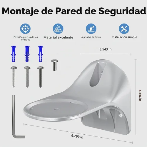 Vista 2 de XLTTYWL Soporte de pared para estudio, accesorios de montaje de estudio de aleación de aluminio con gestión de cables, soporte de pared premium que