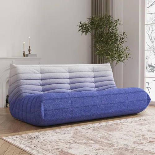 Vista 9 de YVDNHP Puf de espuma viscoelástica, sofá Fireside Togo con almohada