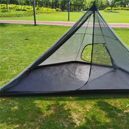 Vista 4 de Mosquitera de malla interior con fondo de bañera para tienda caliente Tipi