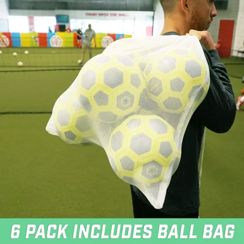 Vista 5 de GoSports Pelotas de fútbol sala Elite – Elige un paquete individual o seis – Ideal para juegos de fútbol sala en interiores o exteriores o práctica
