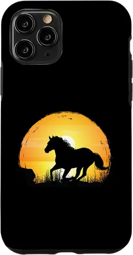 Vista 10 de iPhone 15 Sunset Horse Breed Silhouette - Quarter Horse Case