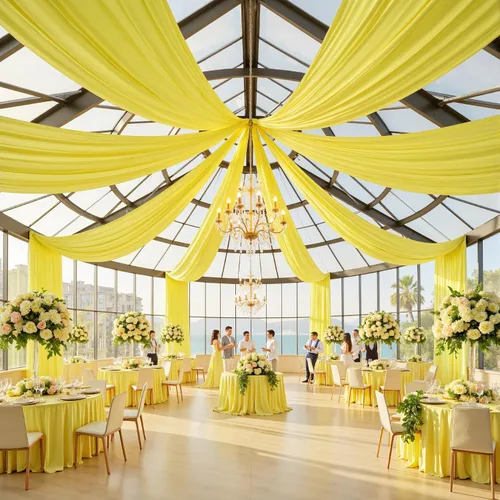 Vista 49 de Cortina de techo beige de 20 x 40 pies para bodas, 4 paneles sin arrugas, 40 pies de largo, cortinas drapeadas para bodas, cumpleaños y fiestas