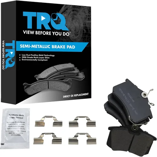 Vista 80 de TRQ Pastillas de freno delanteras semi metálicas compatibles con Ford Expedition 2018-2021 F-150 2018-2020 Lincoln Navigator 2018-2022