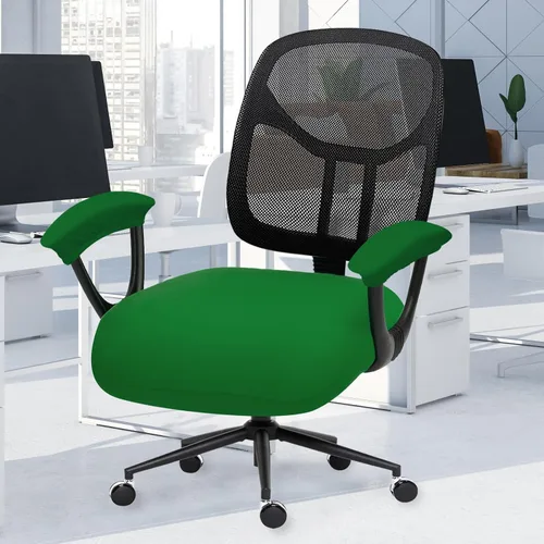 Vista 48 de Fundas elásticas resistentes al agua para sillas de computadora - Protectores lavables para respaldo giratorio y asiento para mascotas - Negro