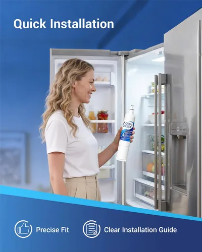 Vista 8 de AQUA CREST GSWF Filtro de agua para refrigerador, repuesto para GE® GSWF Smart Water 238C2334P001, Kenmore® 46-9914, 469914, 9914, 3 filtros