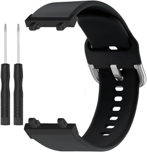 Vista 2 de hengkang Correas de reloj Amazfit Active Edge para mujeres y hombres, elegantes correas de repuesto de silicona ajustables para Amazfit Active Edge