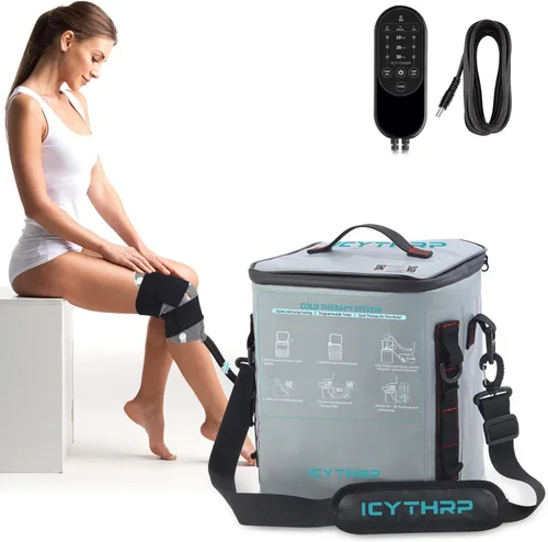 Vista 11 de ICYTHRP Máquina de terapia de frío con temporizador programable, máquina de hielo portátil para cadera después de la cirugía, sistema