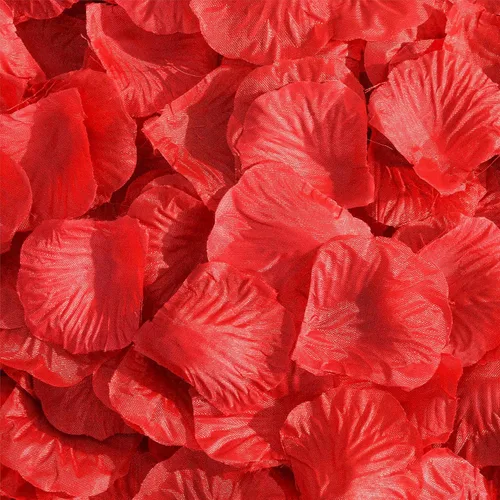Vista 23 de SITUMEIZI 1500 piezas de pétalos de rosa negros artificiales de seda para decoración de bodas y fiestas
