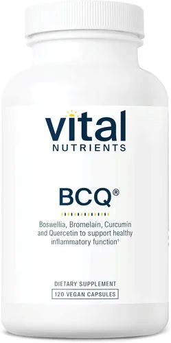 Vista 8 de Vital Nutrients BCQ Suplemento vegano de boswellia, bromelina, curcumina y quercetina Suplemento de apoyo articular Apoya la salud