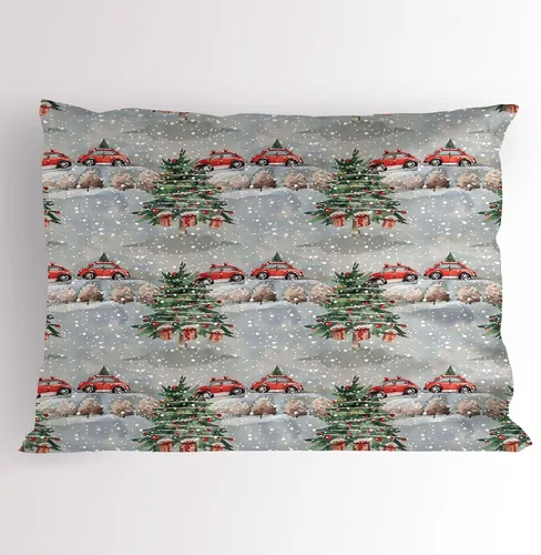 Vista 52 de Lunarable Juego de 2 fundas para almohada de otoño, tema vintage otoñal con estilo granja, ilustración de flores silvestres, artículo de cama