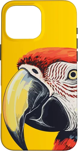 Vista 19 de Funda para iPhone 16 con diseño de guacamayo pájaro